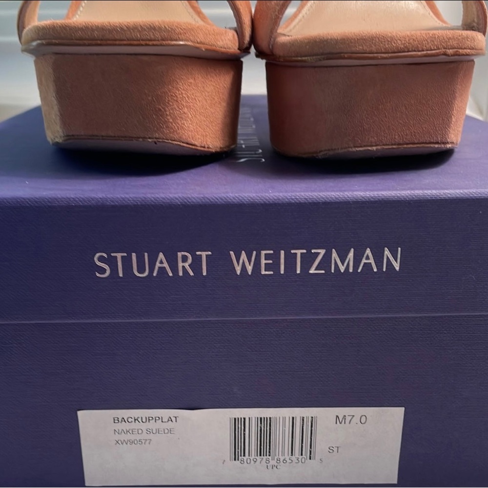 Stuart Weitzman Backupplat nude- size 7 - Picture 4 of 9